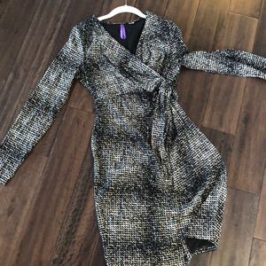 Maternity faux wrap dress